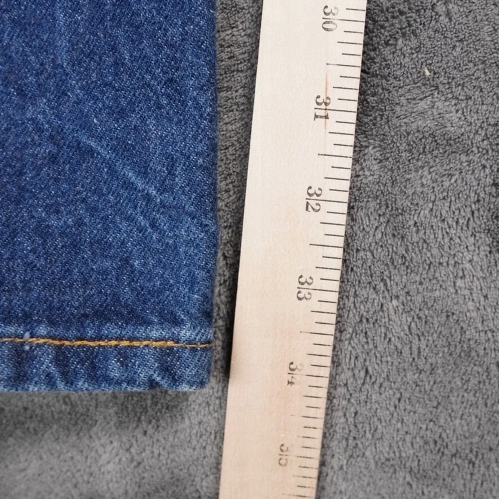 VTG Levis 540 Jeans Mens 44x34 (42x34) Blue‎ Orange Tab Dark Wash Black Bat Wing